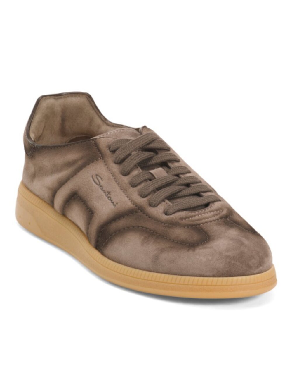 SANTONI Men's Made In Italy Suede Oly Sport Casual Sneakers